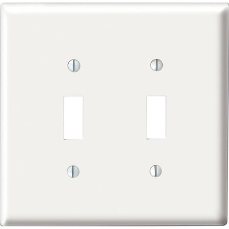 Spark 2 Gang White Wallplate Switch SP3300727